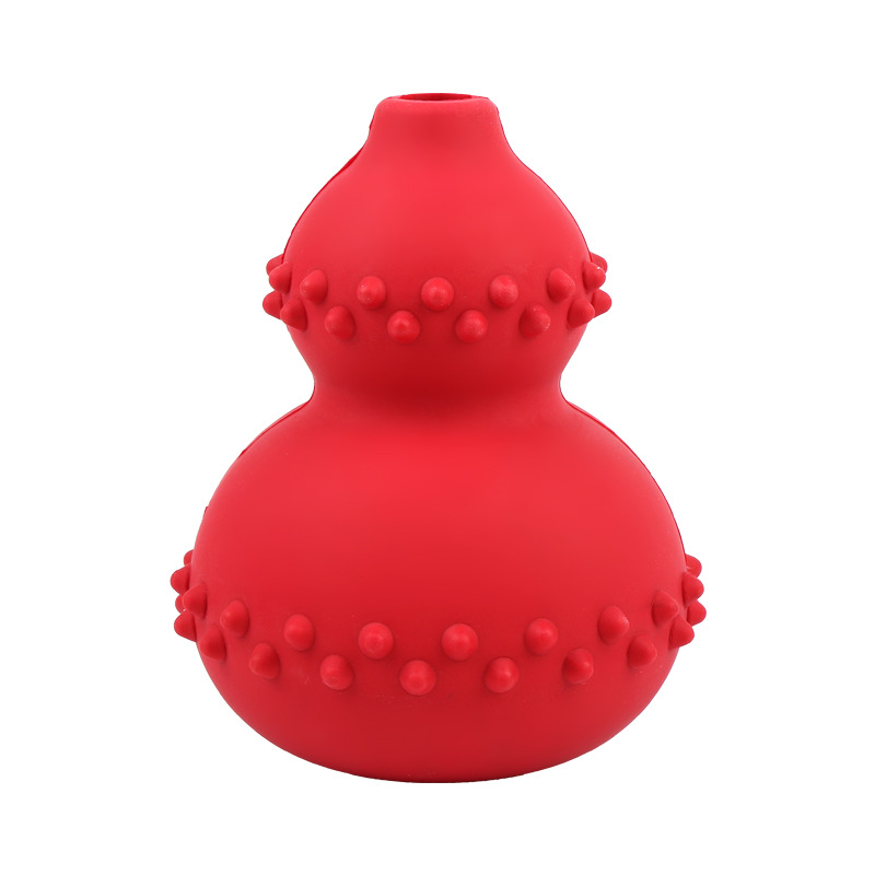 Pet Food Leakage Toy Dog Natural Rubber Educational Toy Choke Proof Gourd Slow Food Dog Toy — image 6