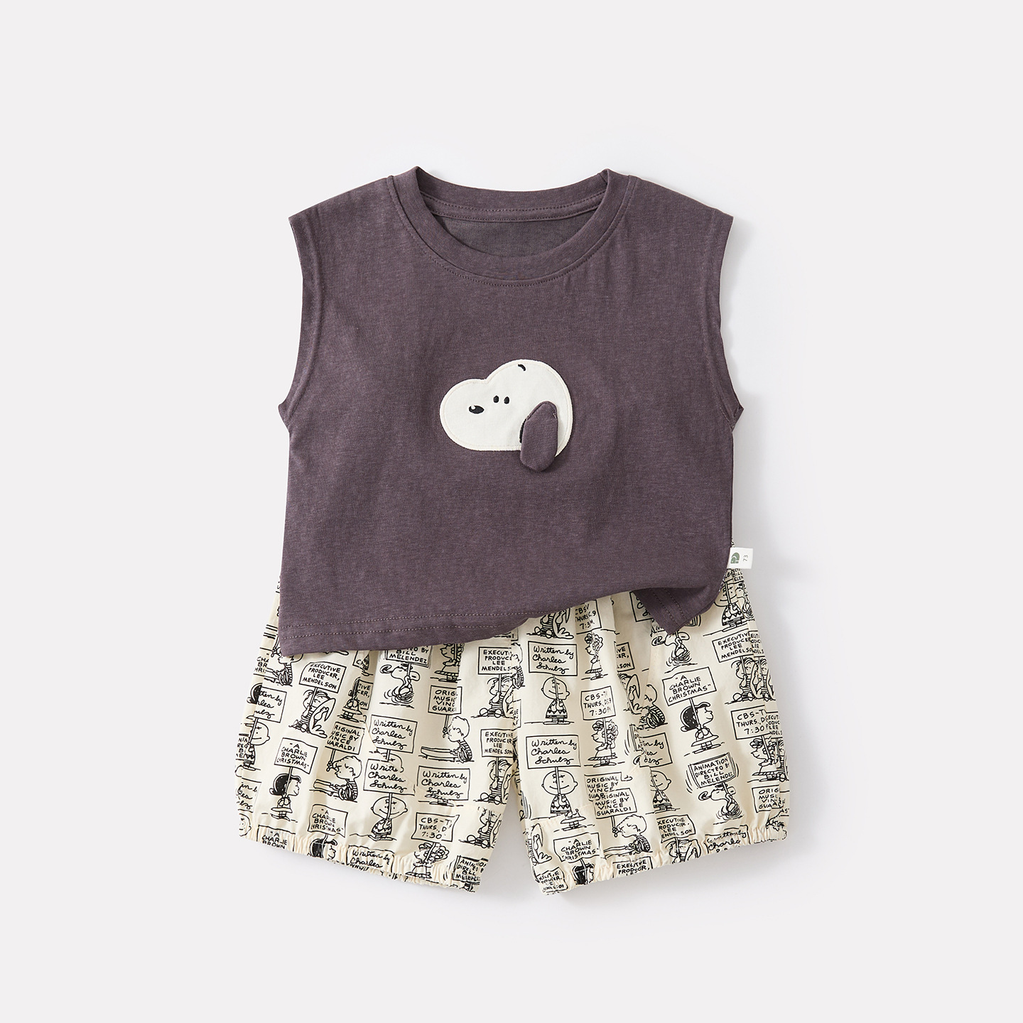 Cartoon Dog Vest, Stylish and Breathable Printed Shorts 2-Piece Set — image 3
