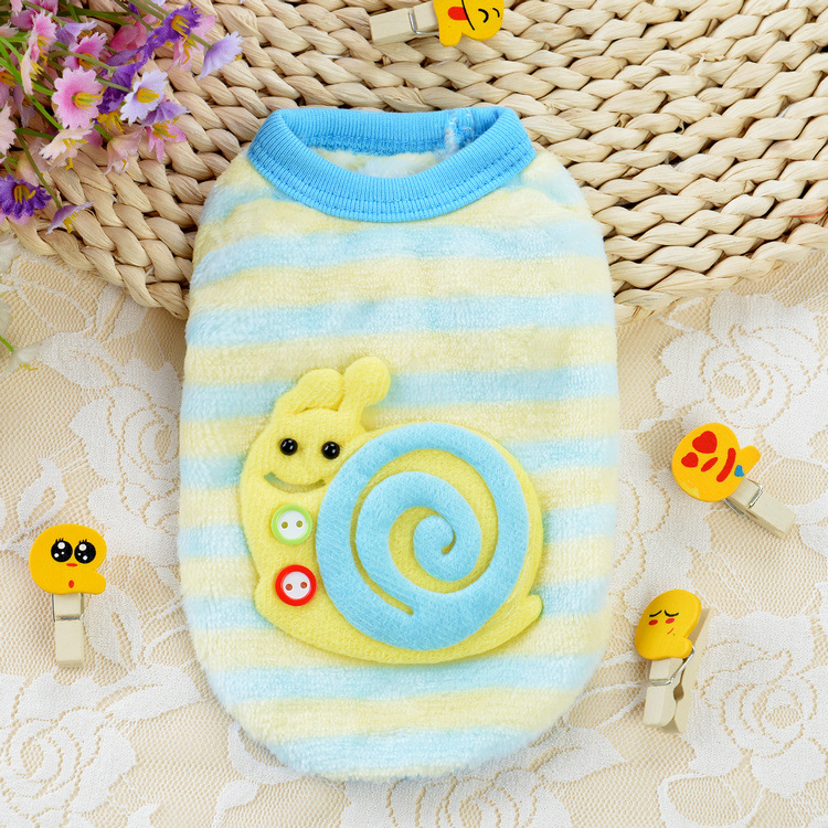 Flannel Milk Dog Clothes Small Dog Puppy Cat Dog Autumn And Winter Clothing Pet Rabbit Teacup Dog Warm Vest — image 7