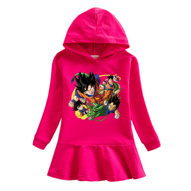 Girls' butterfly hooded sweatshirt dress — image 5
