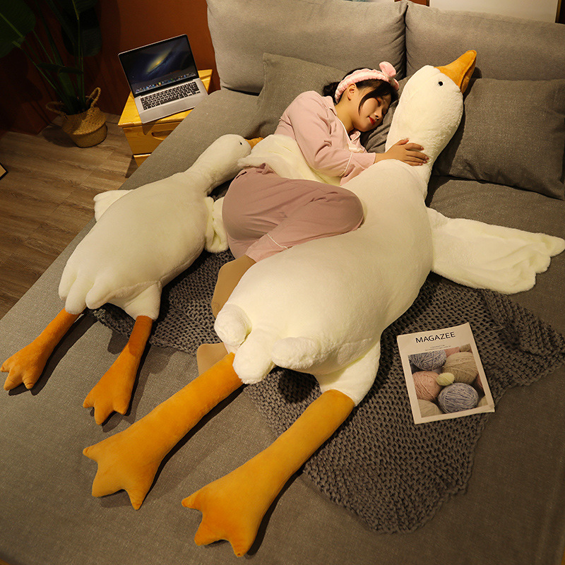 New Cute Big Goose Doll Plush Big White Goose Pillow Children's Gift — image 3