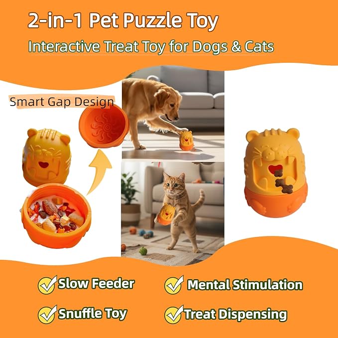 Multi-Functional Pet Snuffle Ball And Treat Dispensing Puzzle Toy, Interactive Snuffle Mat For Cats And Dogs — image 3