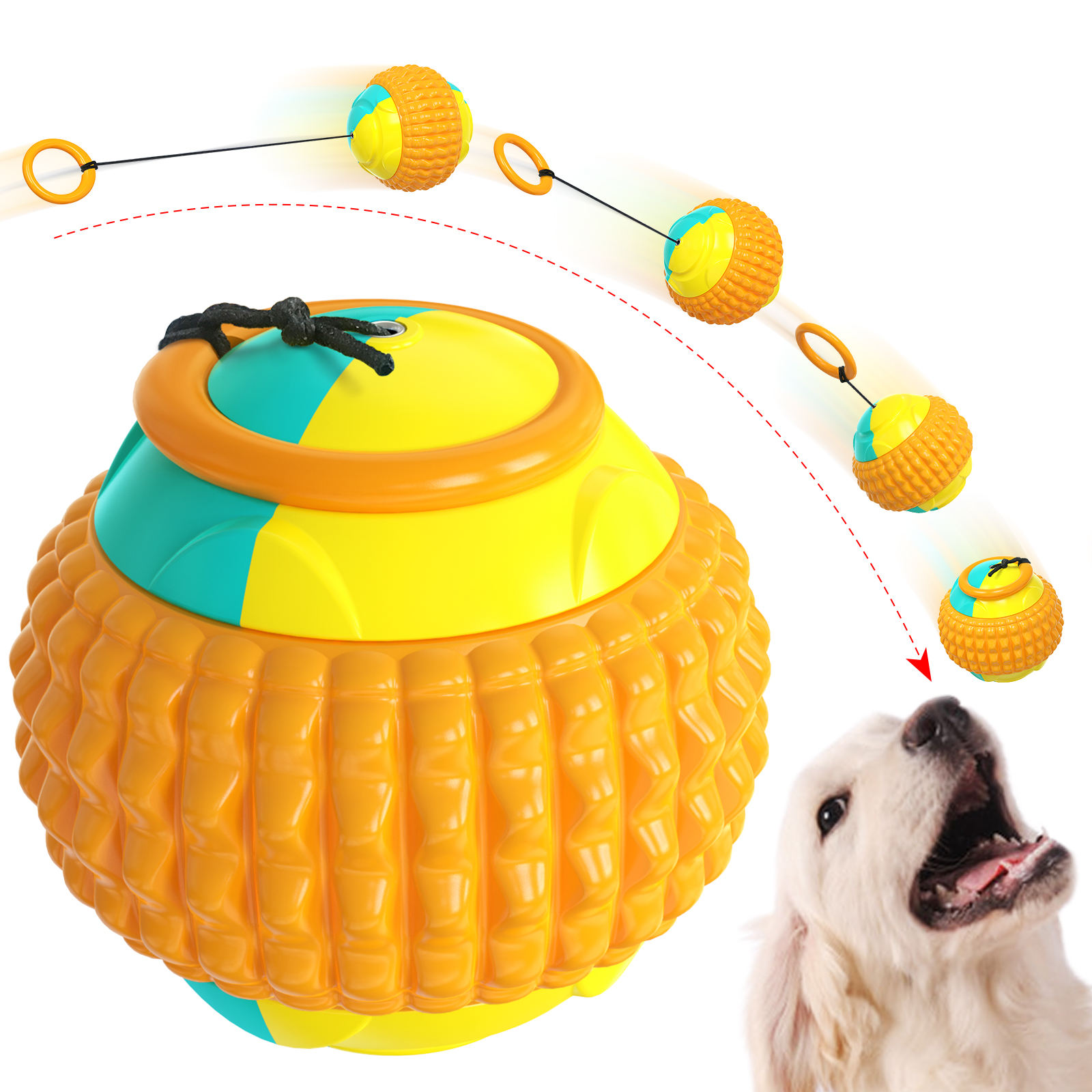 Pet Supplies Training Hand Throwing Ball Molars Bite Resistant Interactive And Fun Dog Toys — image 3