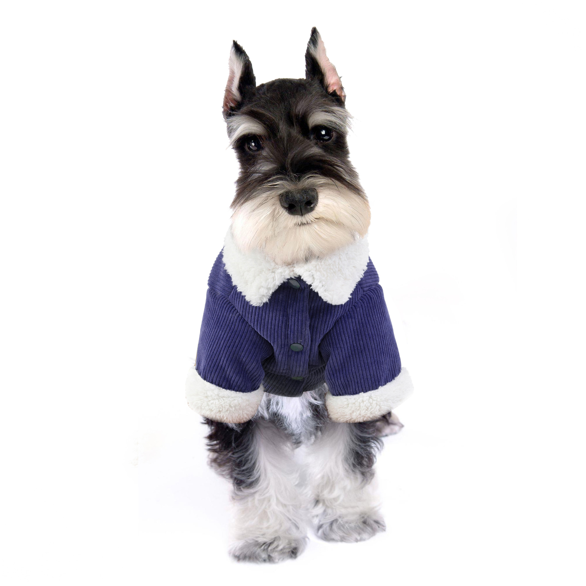 Ropa para Perros de Doble Capa, Aislante Caliente de Corduroy y Algodón, Ropa Cómoda para Mascotas, Vestimentas para Gatos y Perros, ropa de algodón para invierno y otoño — imagen 1