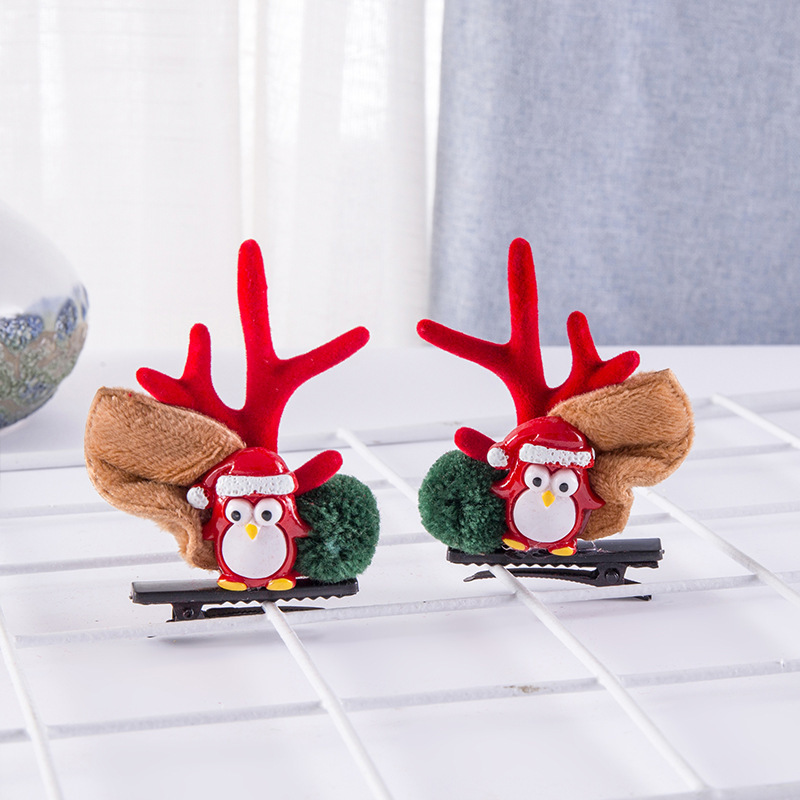 Deer Horn Headwear Hairpin Fairy Christmas Clip Hairpin Photo Taking Hairpin Cute Clip — image 15