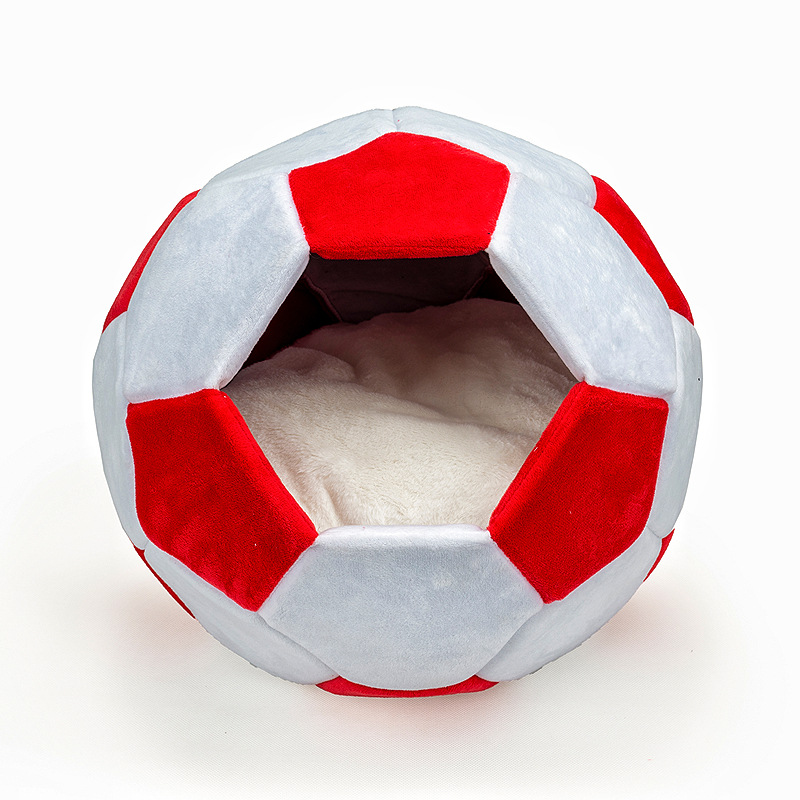 Colchoneta Nido para Mascotas Todo Uso, Todo el Año, Estilo Balón de Fútbol Americano, Casita Creativa para Perro Pequeño, Nido Cálido para Gato en Otoño e Invierno — imagen 3