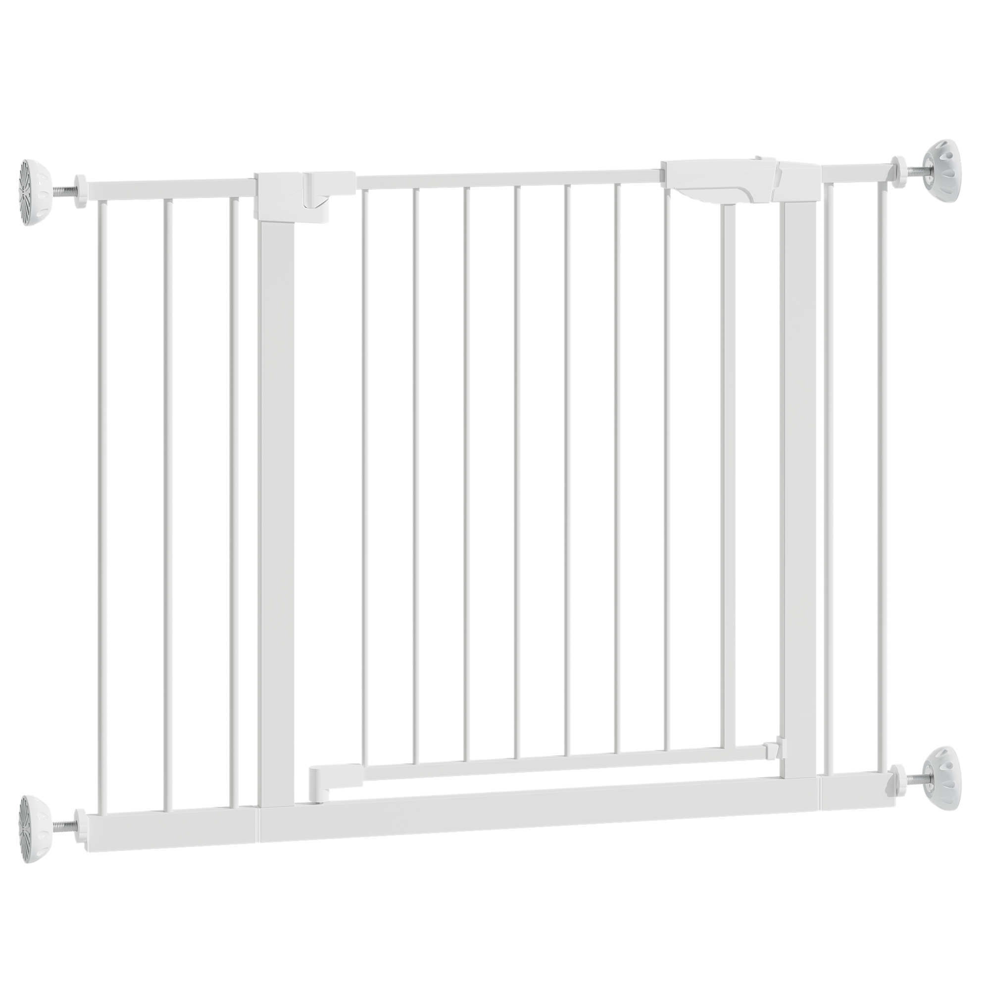 Reja para Bebés Ancha de 29.5-45.3" con Protector de Pared para Escaleras, Reja para Perros de Interior para Puertas, Sin Taladrar, Montaje a Presión, Rejas para Mascotas para Niños, Reja de Seguridad Fácil de Cruzar, Blanca — imagen 28