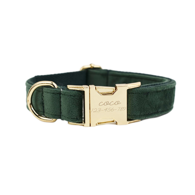 Collar de perro Velvet Collection con grabado personalizado — imagen 14