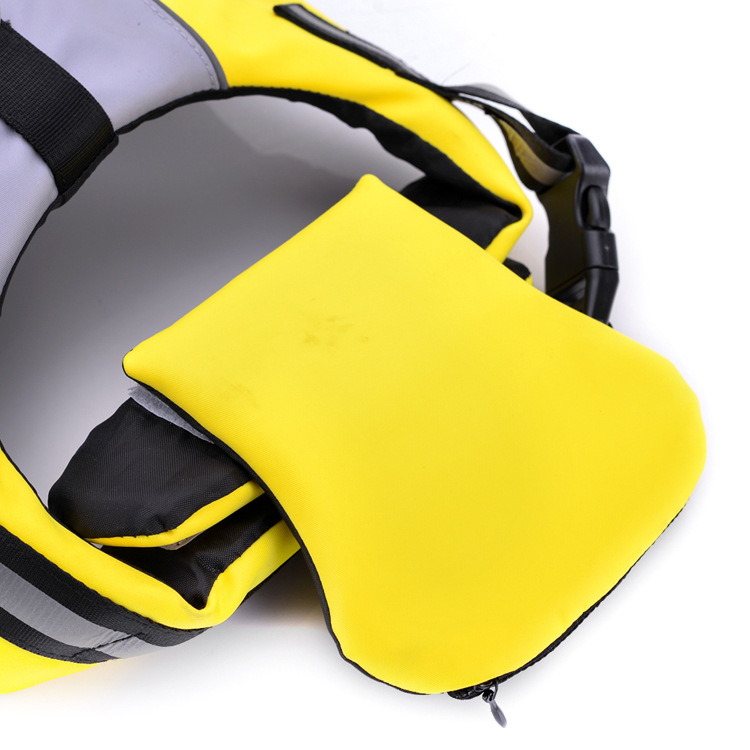 Can Carry Pet Swimsuit Pet Life Jacket Dog Clothes Upgrade Version With Chin Rest — image 4