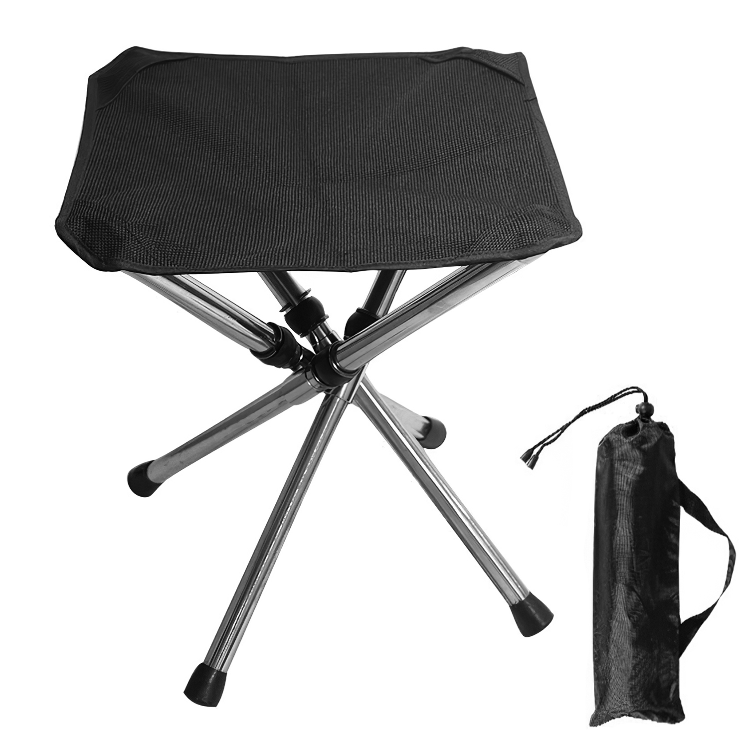 Silla de Acampada Plegable Portátil con Cierre Retráctil - Silla Ligera para Caminatas, Pesca y BBQ — imagen 5