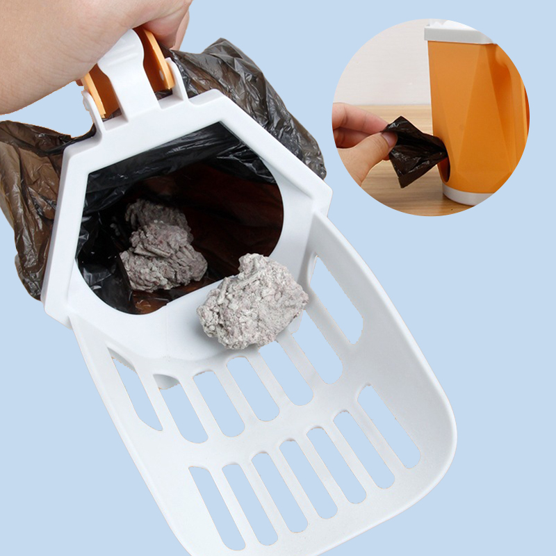 Cat Litter Shovel Self Cleaning Cats Litter Scooper Portable Cat Litter Box Kitten Toilet Cleaning Tool Pet Cat Supplies — image 5