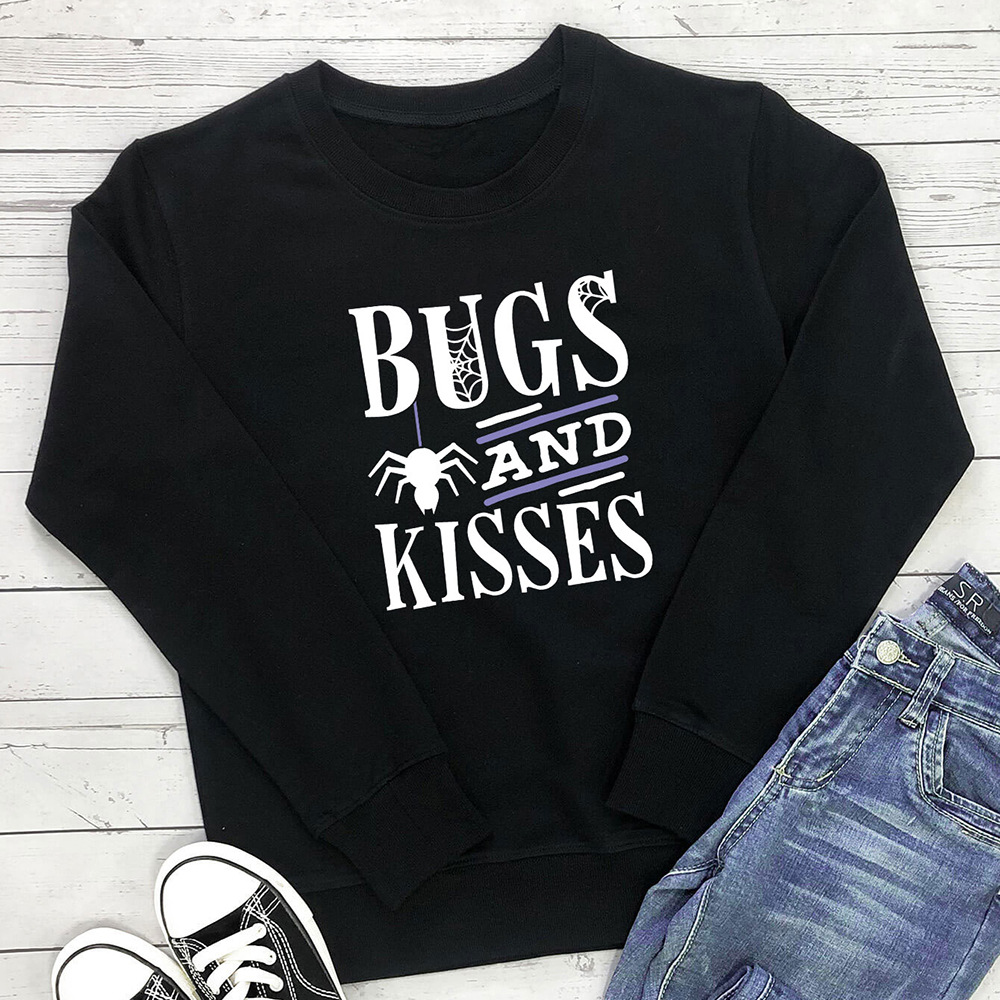 Spider print round neck long sleeved sweatshirt — image 4