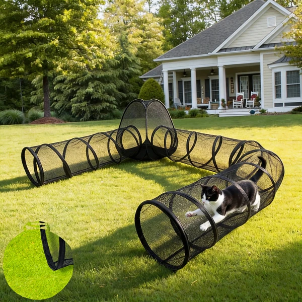 Recintos para Gatos al Aire Libre, Tiendas Portátiles para Gatos Afuera, Jaulas Libres de Cárcel para Gatos en el Exterior, Recinto para Mascotas al Aire Libre con Túneles para Gatos y Pequeños Animales — imagen 1