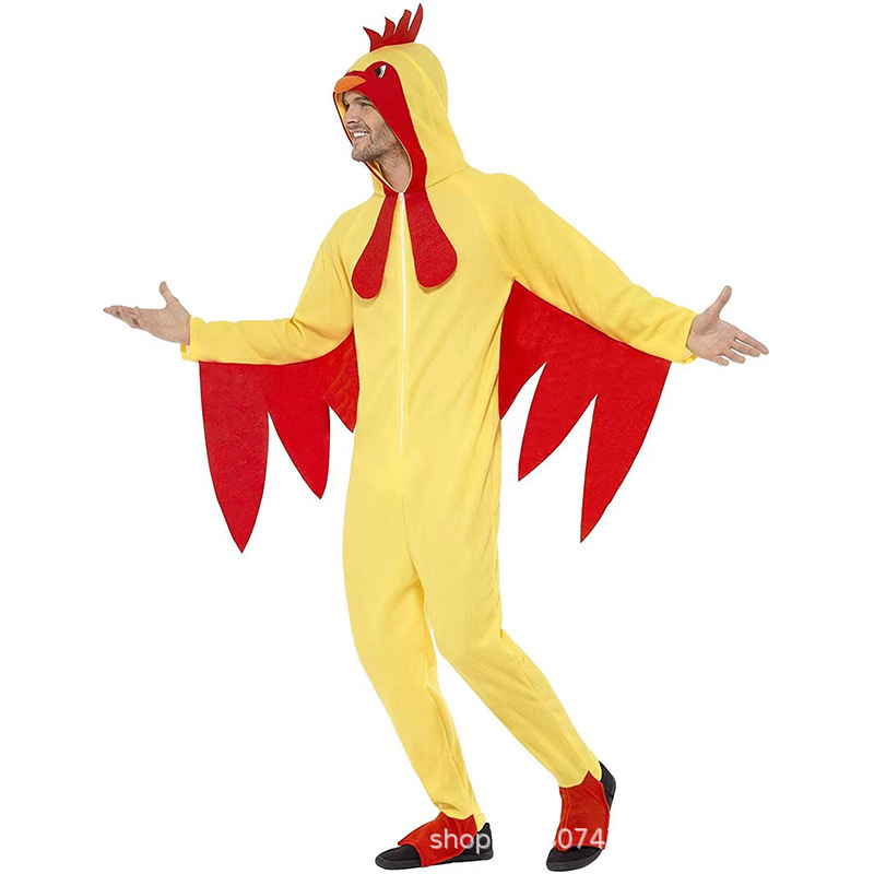 Cosplay Halloween Stage Performance Adult Hen Luxurious Rooster Bird Costume Role Play Costume — image 1
