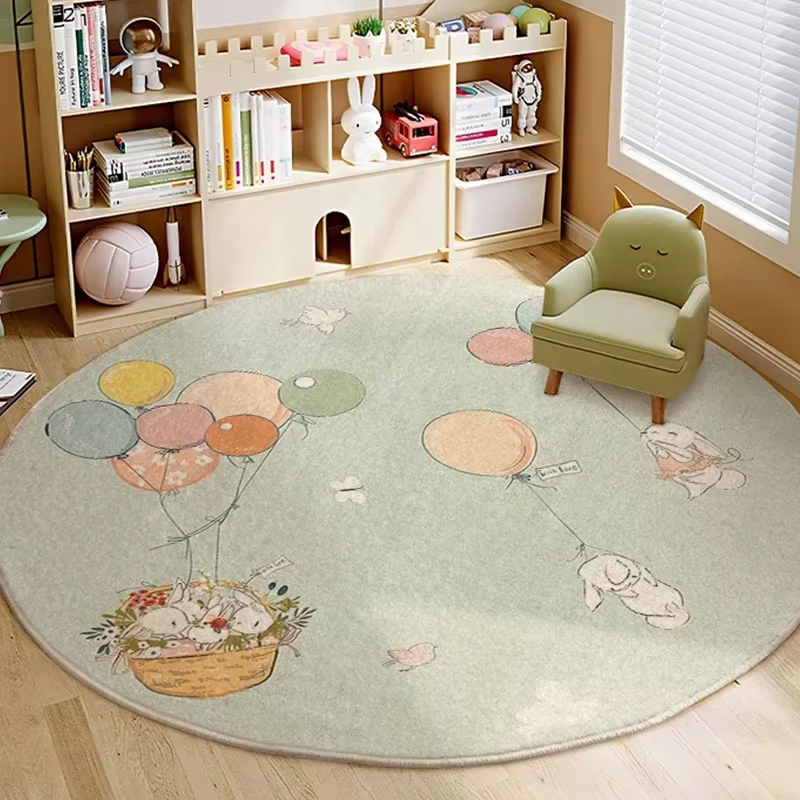 Rugas de Estilo Infantil para Habitación - Alfombra con Padrón de León, Suave y Plush para Sótano o Sala — imagen 4