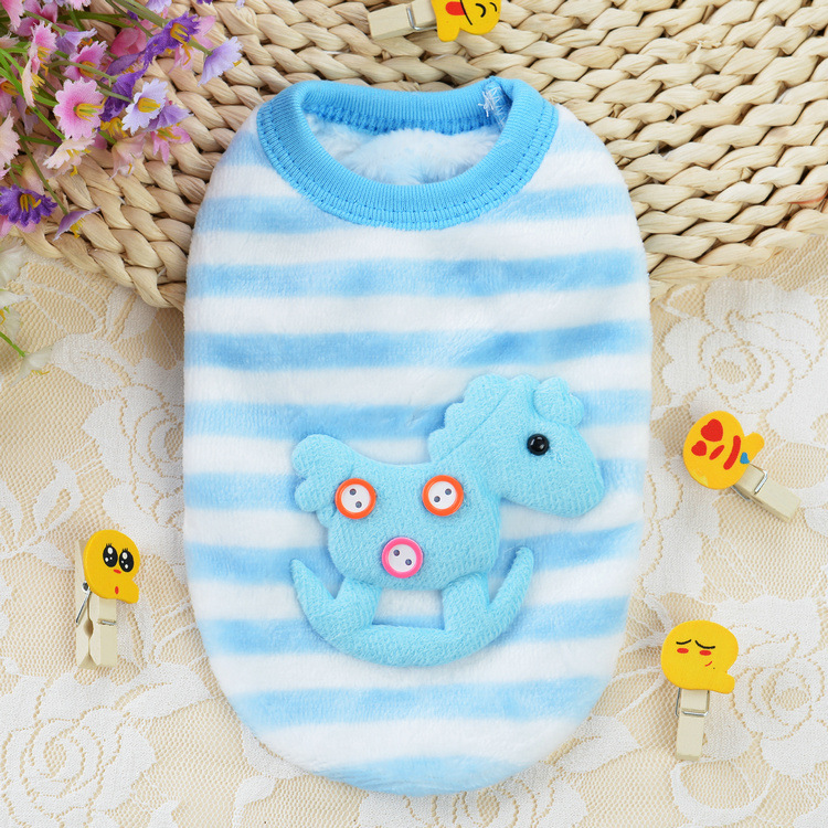 Flannel Milk Dog Clothes Small Dog Puppy Cat Dog Autumn And Winter Clothing Pet Rabbit Teacup Dog Warm Vest — image 11