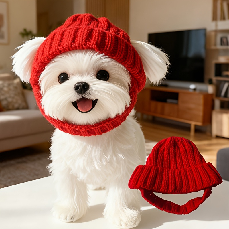 Gorro de Punto Cálido y Resistente al Viento para Perros, Diseño de Halloween, Otoño e Invierno — imagen 2