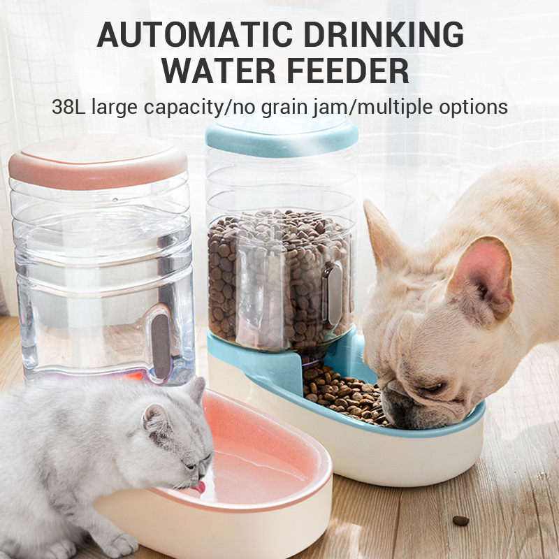 Dog Automatic Pet Feeder Cat Water Dispenser Dog Bowl Cat Bowl Water Feeding Bowl Cat Bowl — image 2