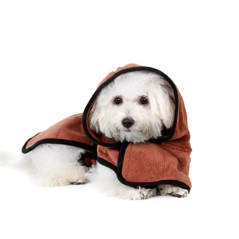 Pet Bath Towel Dog Bathrobe XS-XL For Small Medium Large Dogs Super Absorbent Pet Drying Towel Dog Towel Pet Supplies — image 3