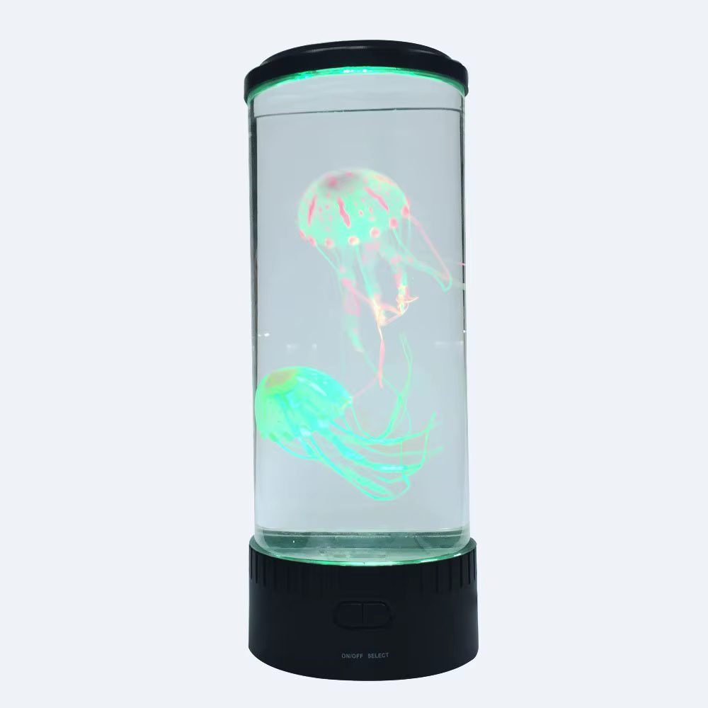 USB Power Jellyfish Mood Desk Bedside Lamp Fantasy Aquarium Hypnotic Color Changing Kids LED Night Light Home Decor — image 3
