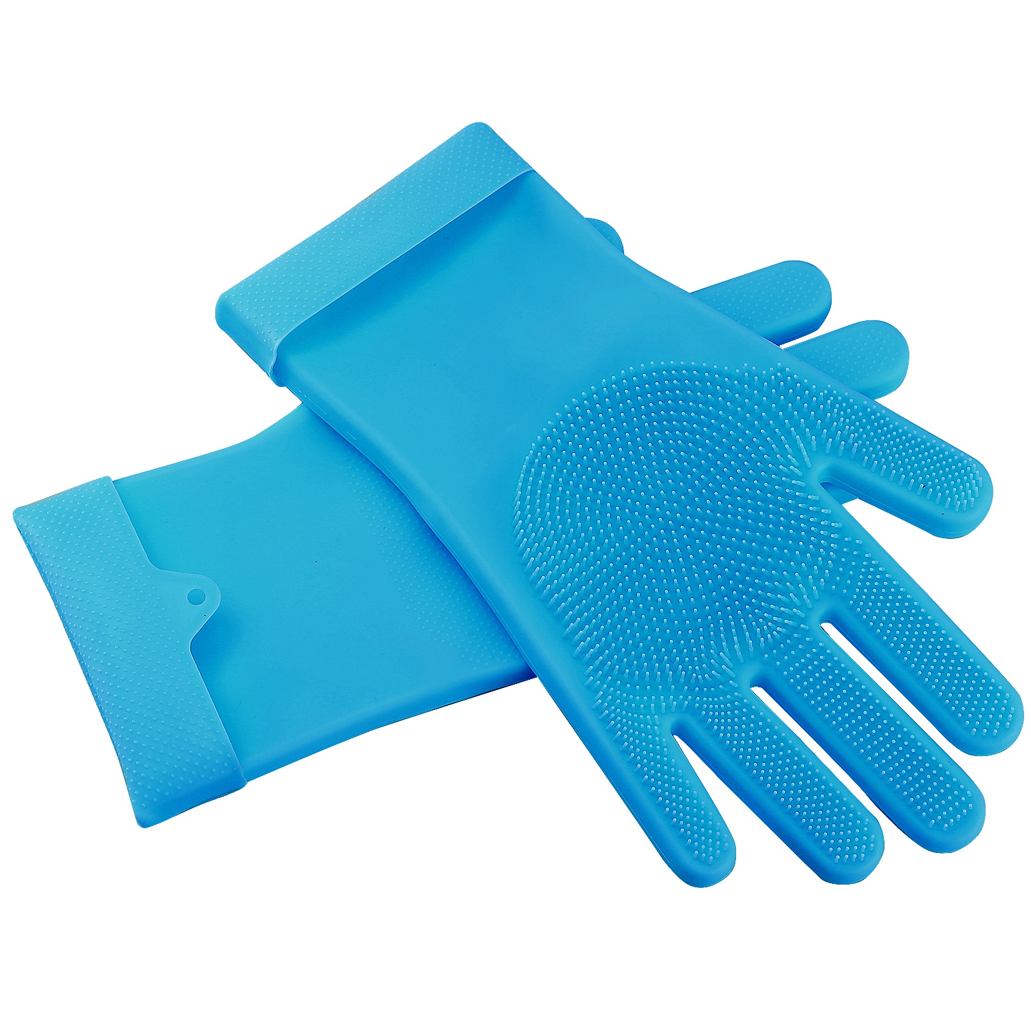 Par de Guantes de Silicona con Cerdas Para Lavar Platos, Esponja de Limpieza, Cepillo Para Mascotas, Guantes Resistentes al Calor — imagen 8