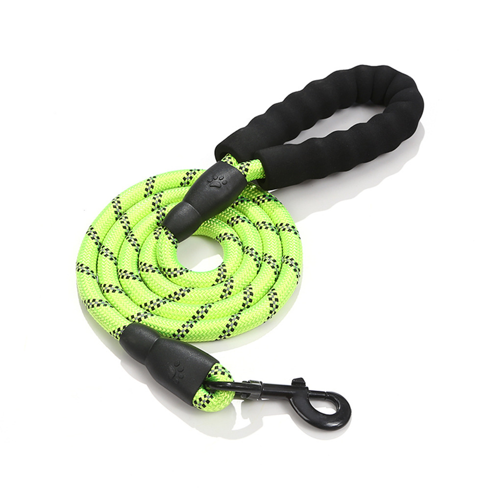 Pet Reflective Dog Leash Multi-color Round Rope Dog Chain Comfortable Handle Set — image 8