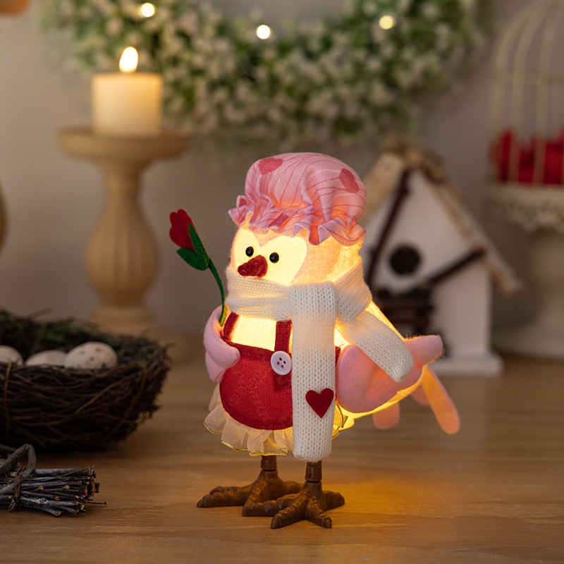Ornamento de Pájaro Luminoso para Escritorio Creativo — imagen 8