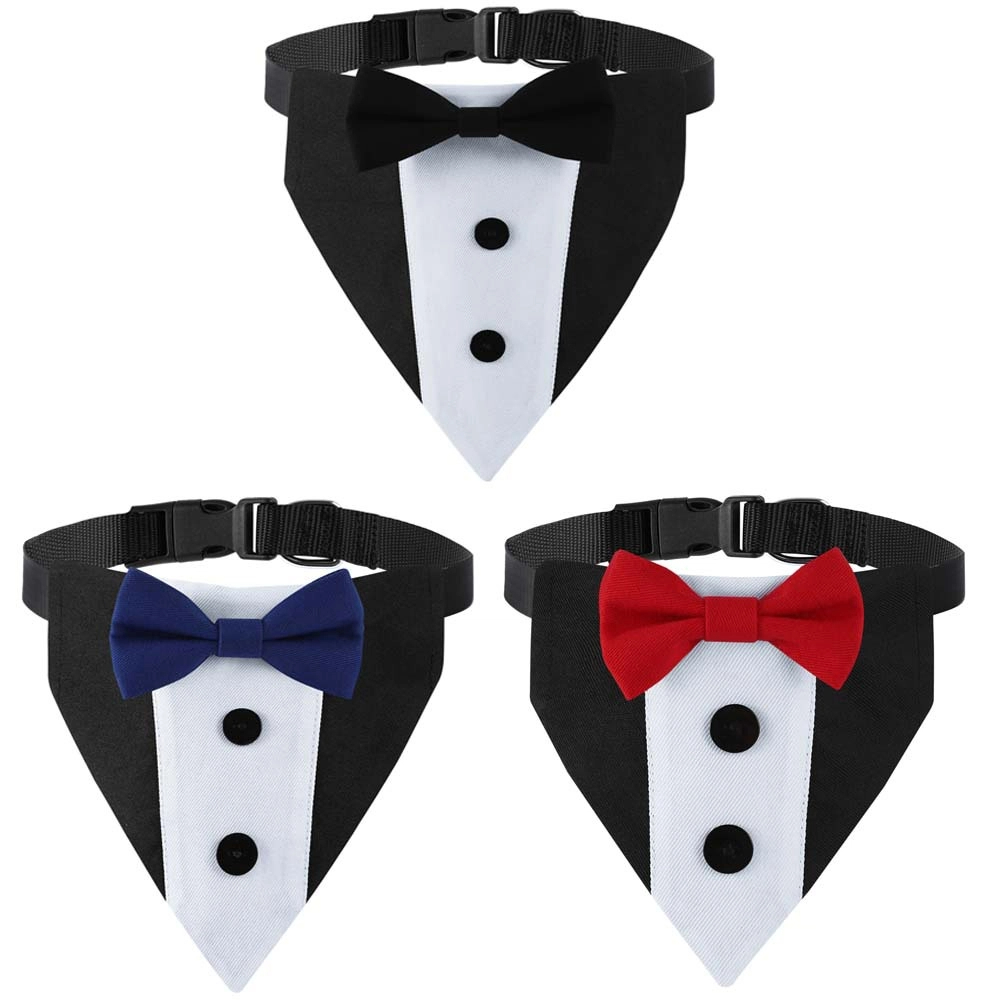 Manta triangular para perros con asido de saliva grande manta de cuello ajustable — imagen 1