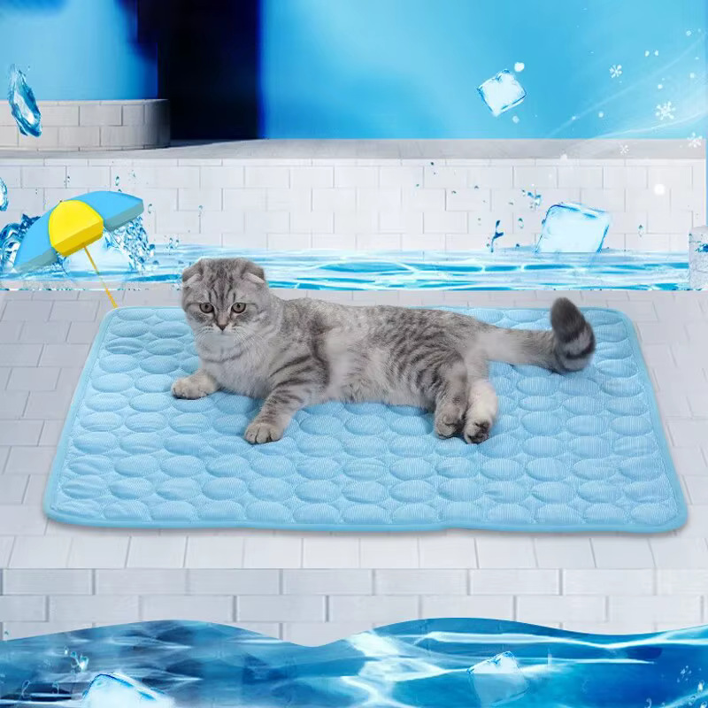 Pet Ice Mats Summer Cat Dog Sofa Nest Bed Cooling Sleeping Pad for Small Dogs Pets Durable Sofa Cooling Pad Blanket — image 1