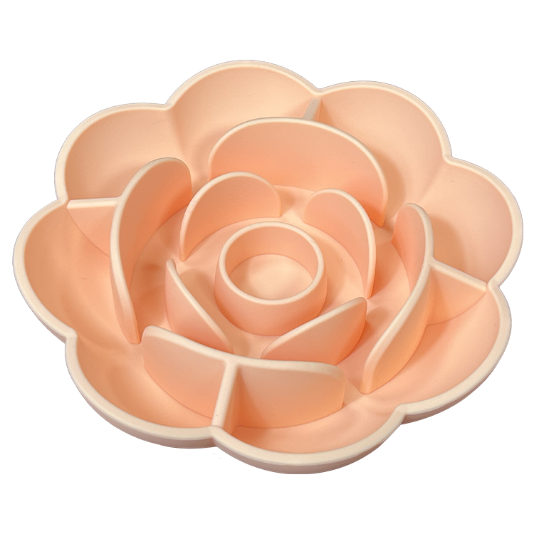 New Portable Dog Bowl Pet Feeder Licking Silicone Dog Bowl Slow Feeder Flower — image 10