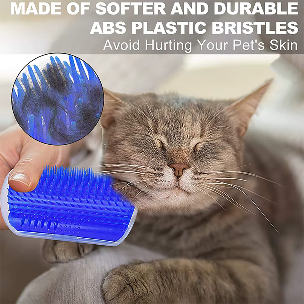 Pulidor de Gatos con Masaje para Rasguñar y Peinar Mascotas Elimina Cabellos Recogedor de Cepillo para Perros y Gatitos Cuidado Reino Canin Accesorios — imagen 3