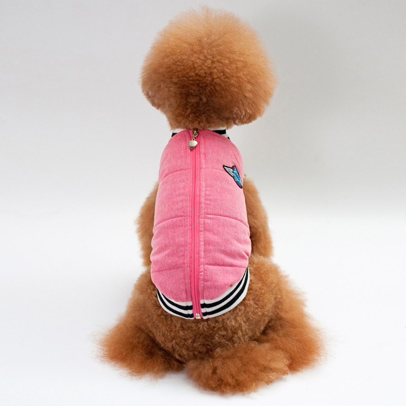 Winter New High-End Pet Clothes Classic Baseball Cotton Coat Dog Clothes Pet Supplies — image 3