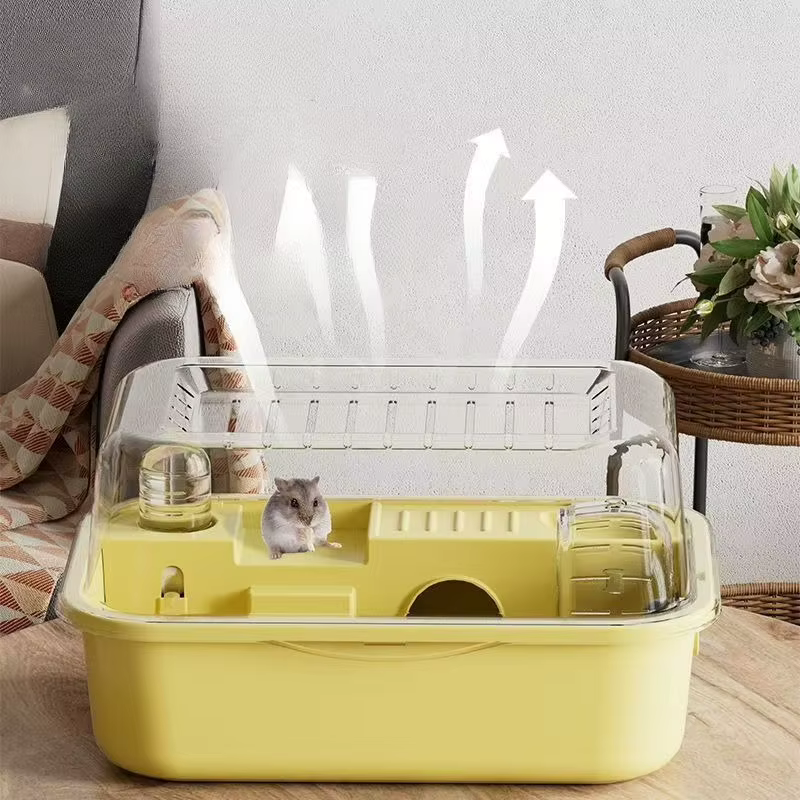 Hamster Cage Chewproof Large Hamster Accessories Cages and Habitats Openable Top with Acrylic Sheets Solid Built — image 3