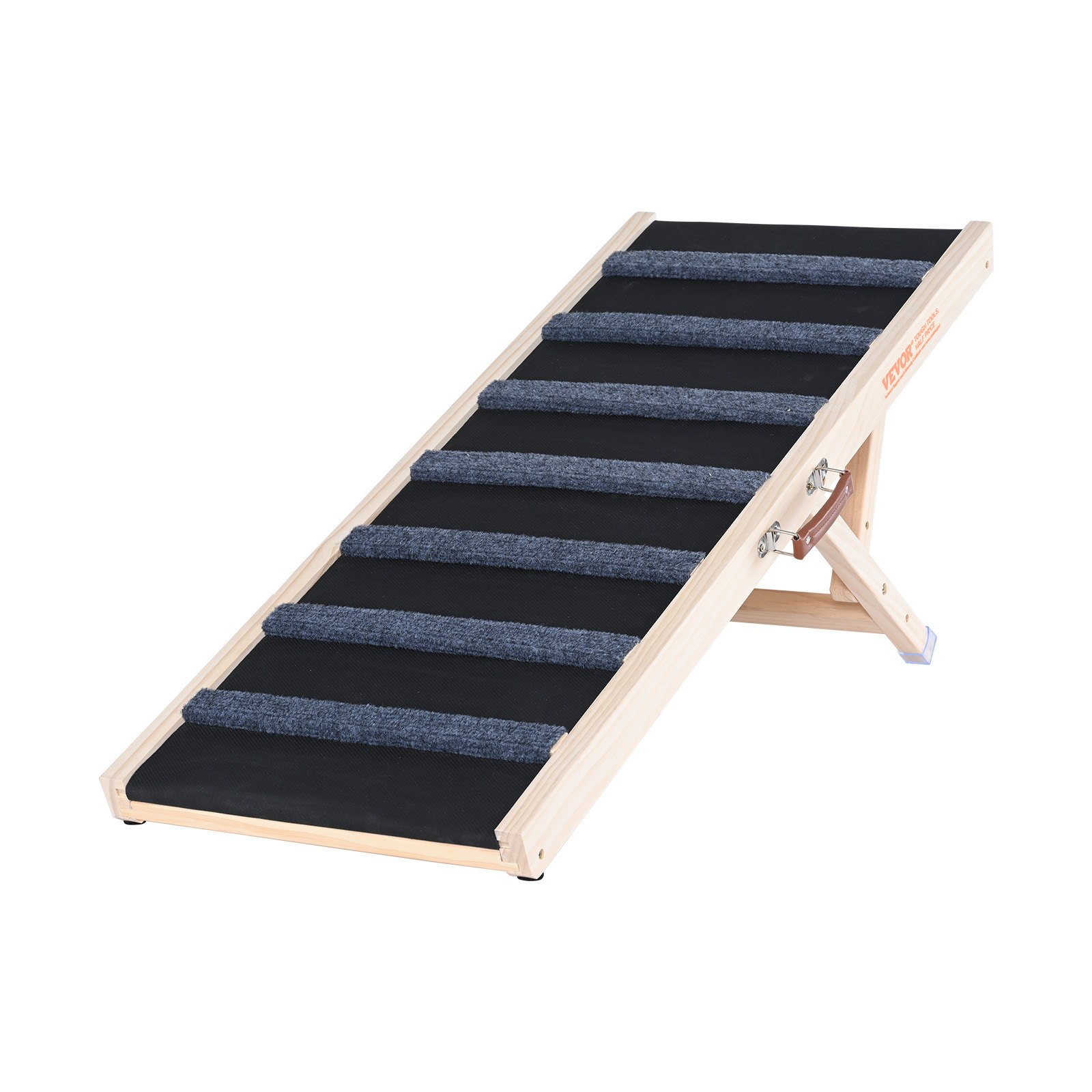 Dog Ramp, Folding Pet Ramp For Bed, Adjustable Dog Ramp For Small, Large, Old Dogs Cats, Wooden Pet Ramp With 39.3Long Ramp, Adjustable From Suitable For Couch, Sofa, Car — image 5
