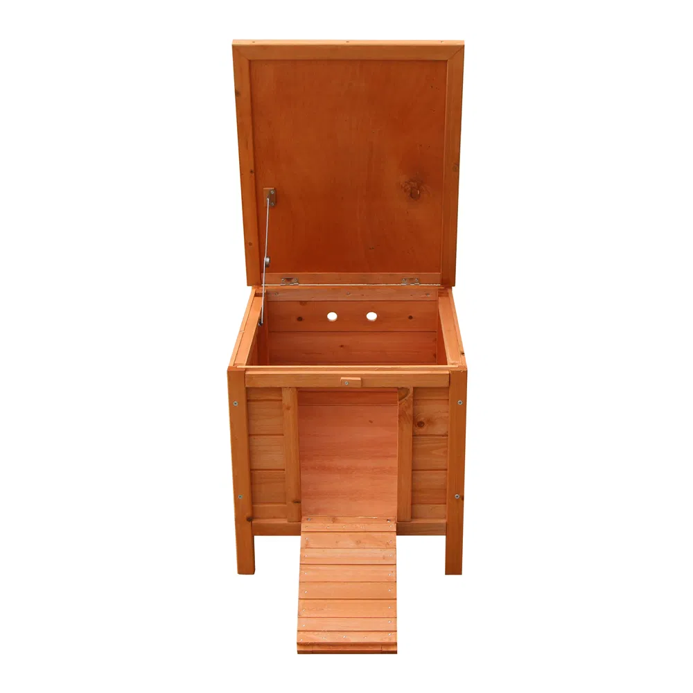 20-inch removable roof, waterproof, green asphalt roof, cedar wood, wooden chicken and rabbit cage — image 18