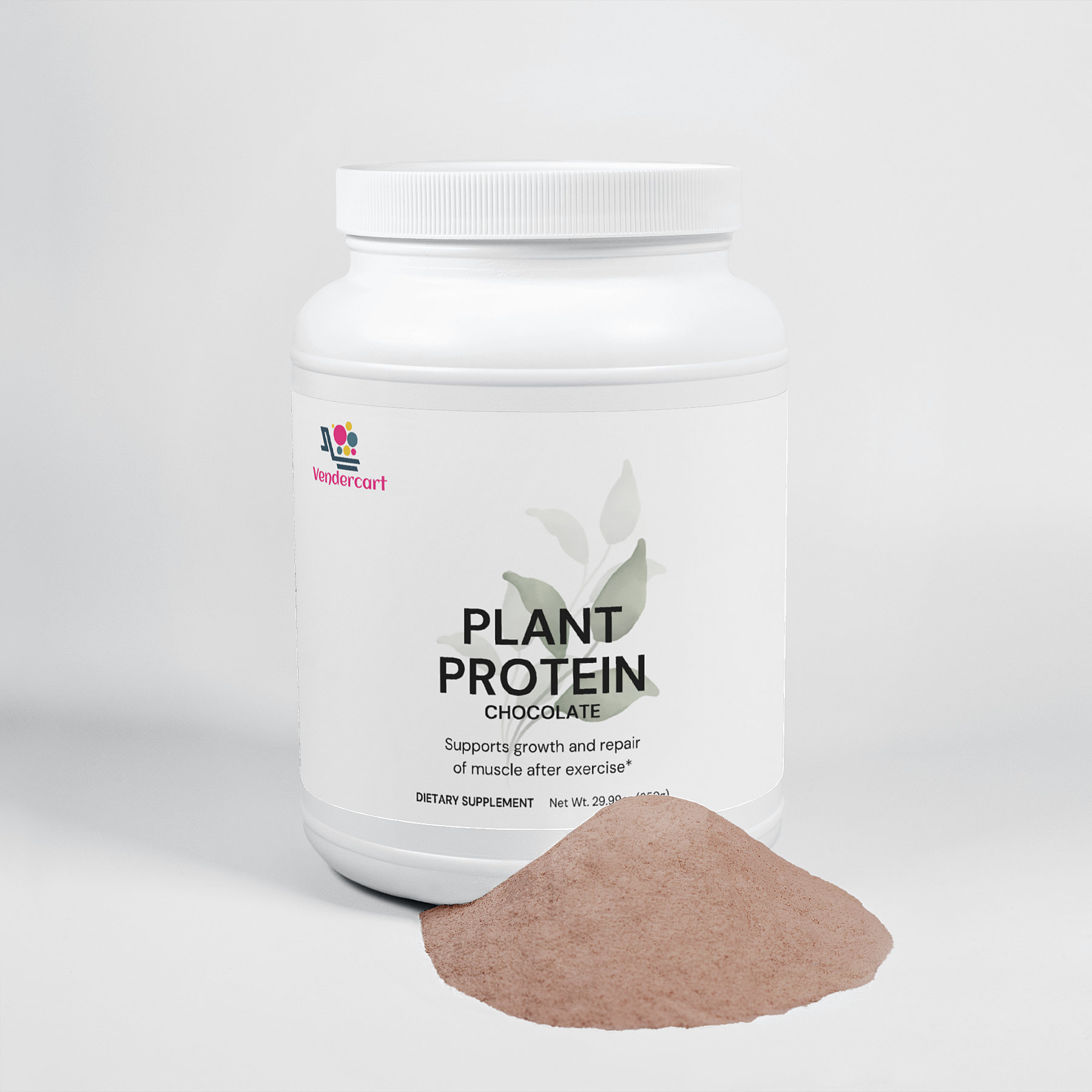 Plant Protein Chocolate 21g Protein, Muscle Recovery, Weight Management, And Digestive Support — image 1