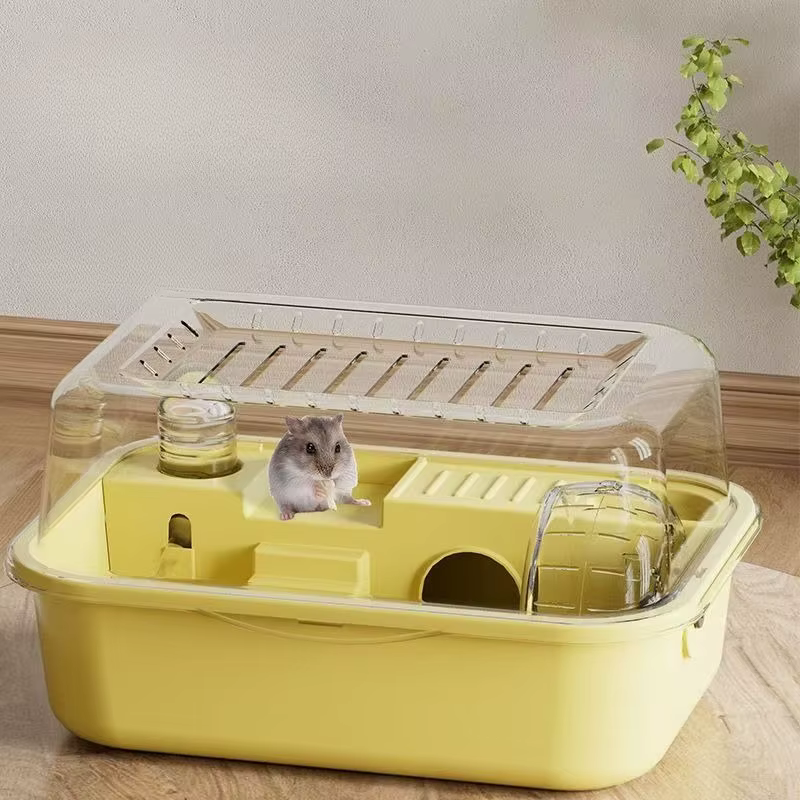 Hamster Cage Chewproof Large Hamster Accessories Cages and Habitats Openable Top with Acrylic Sheets Solid Built — image 2