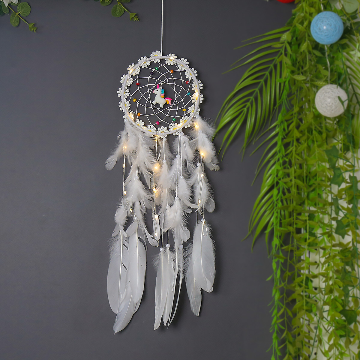 Bedroom Pendant Creative Unicorn Dream Catcher Sen Department Retro Shop Decoration Pendant Wedding Gift — image 1
