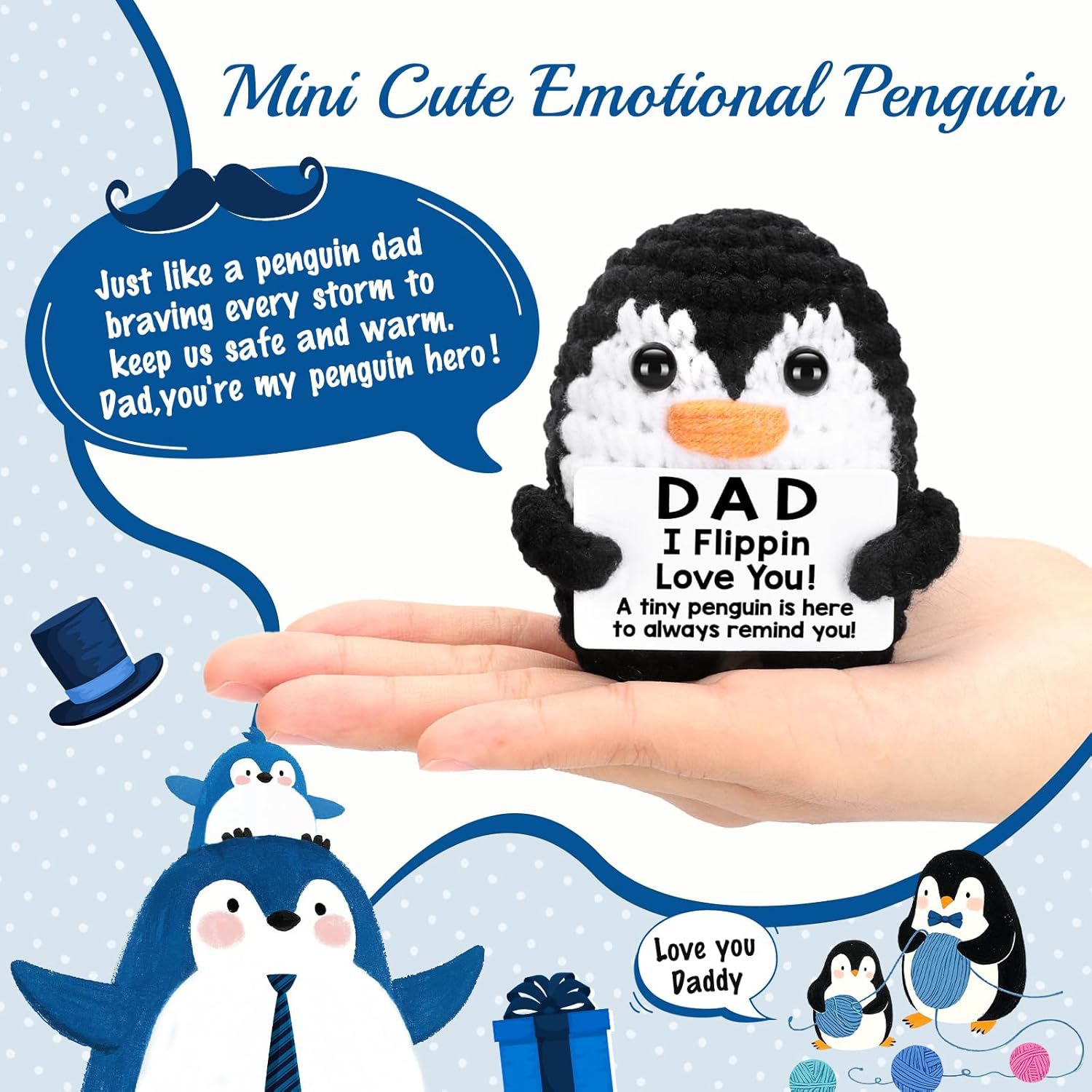 Handmade Knitted Doll Penguin Potato Turtle Dinosaur Donut Cartoon — image 5