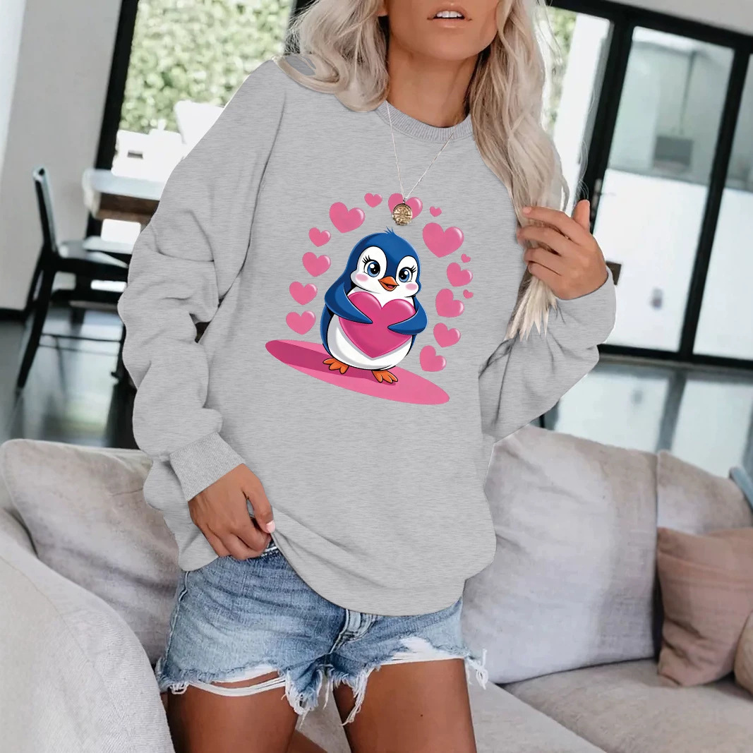 Cartoon Penguin Printed Hoodie — image 5