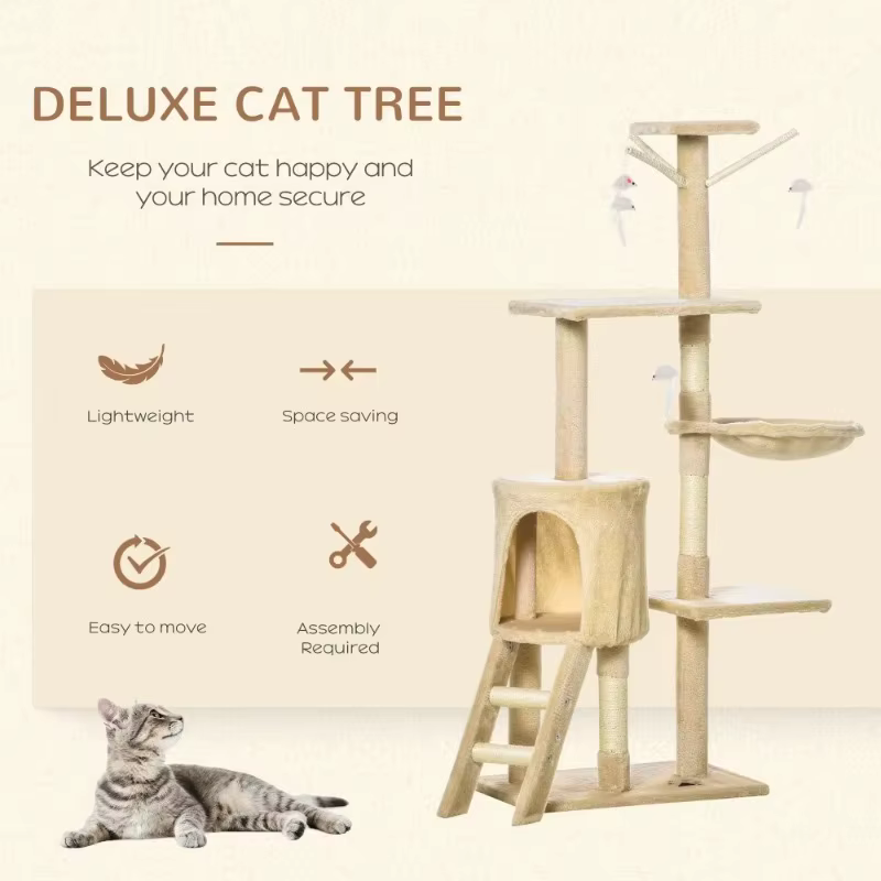 Cat Tree Suitable For Pet Toys，Condo, Jump Platforms, Hanging Toys For Cats — image 2
