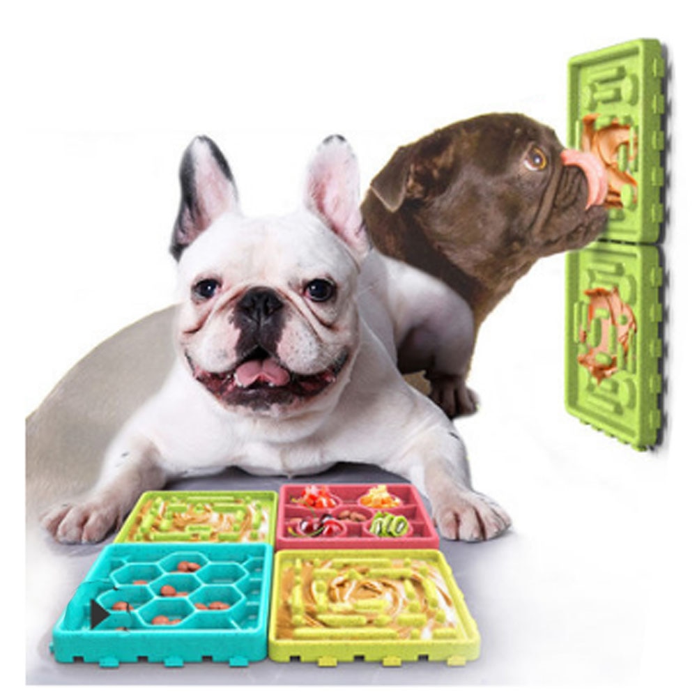 Pet supplies dog slow treater food bowl choking prevention slow food bowl licking plate — image 2