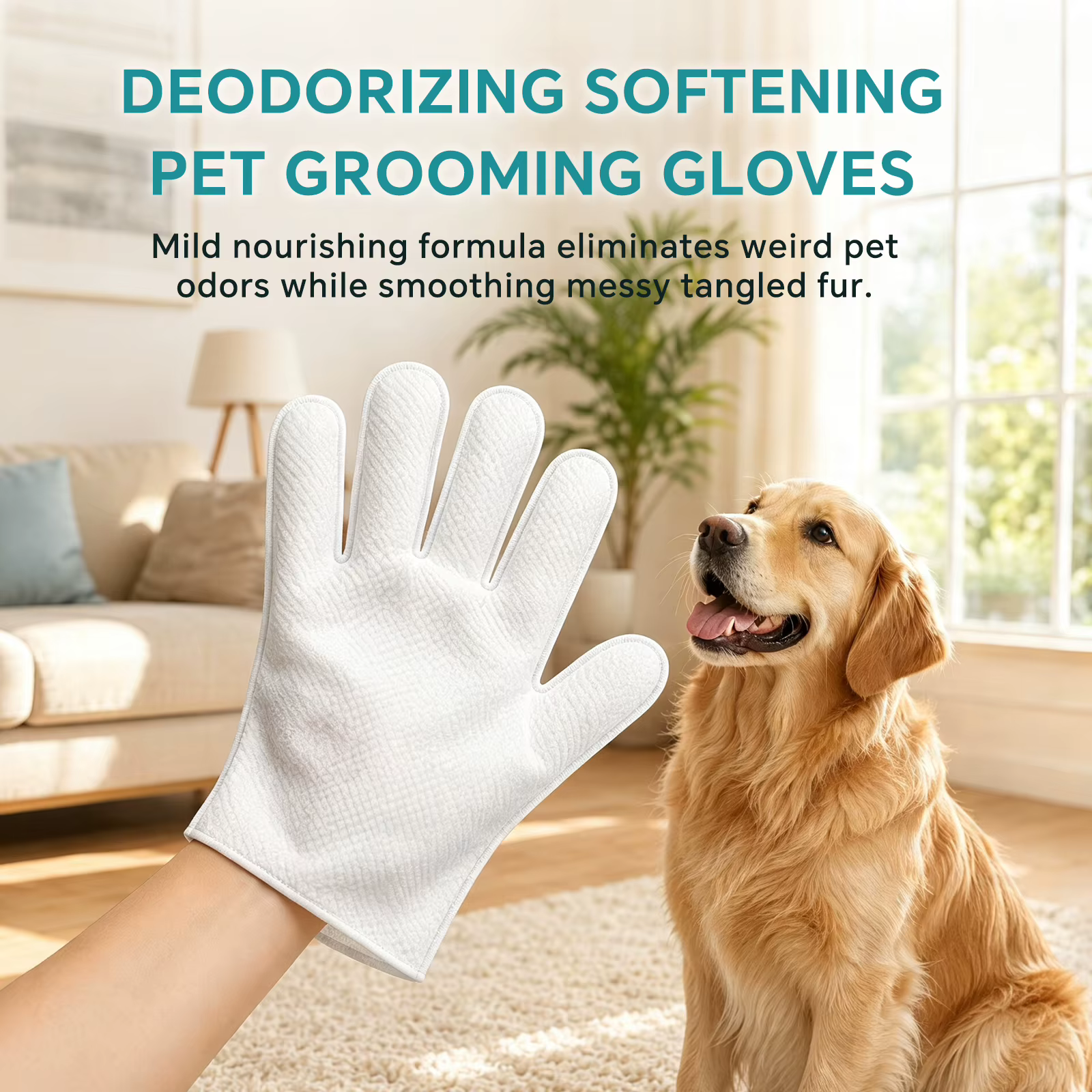 Guantes de Limpieza Sin Enjuague para Mascotas, Suaves y Descartables para Gatos y Perros, Limpieza y Desodorización, Prácticos para Lavado Completo del Cuerpo — imagen 7