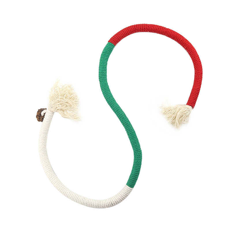 Cat Bite Rope Toy for Self pleasure Relieve Stress Grind Teeth Clean Teeth Cat Teasing Stick Supplies — image 5