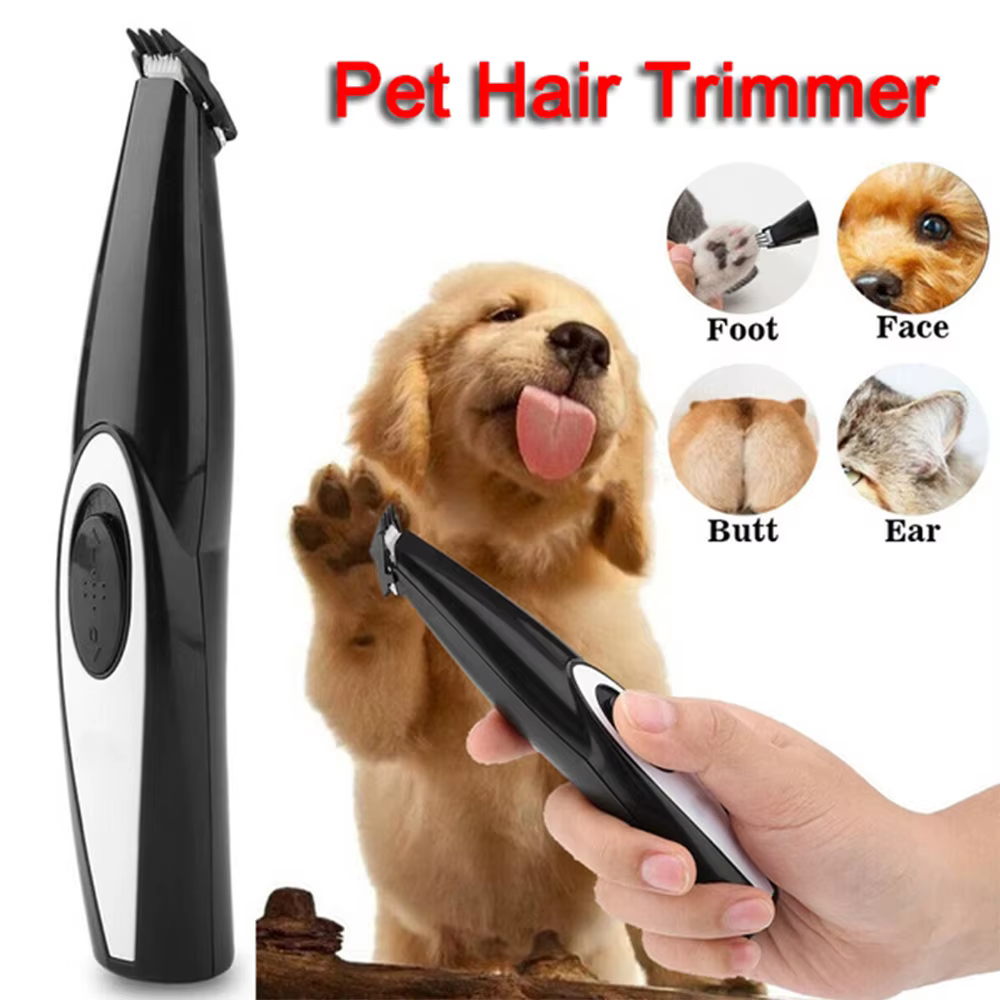 USB Rechargeable Pet Hair Trimmer for Dogs Cats Pet Hair Clipper Grooming Kit Cats Pets Foot Clipper Grooming — image 2