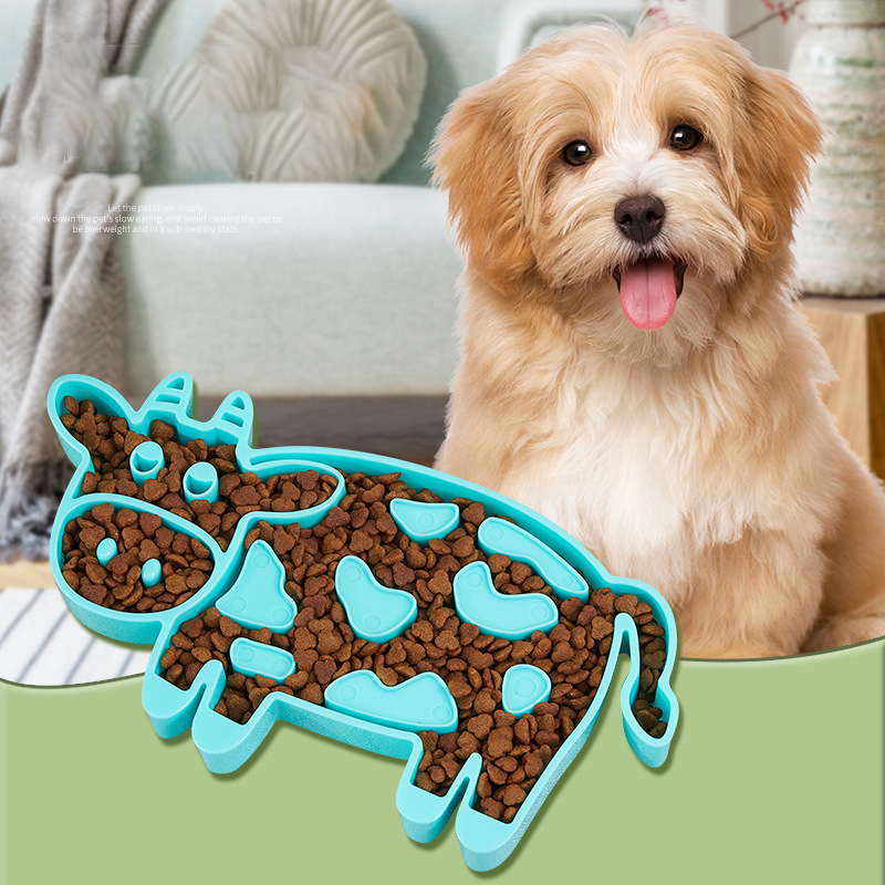 Pet Slow Food Bowl Slow Food Bowl Anti-Choking Cat Bowl Licking Pad TPR Silicone Anti-Overturning Dog Basin Thickened And Non-Slip — image 1