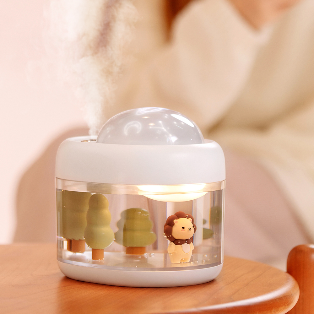 Projection Humidifier Rotary Projection Mini Cute Pet Household USB Small Desktop Humidifier Gift — image 1