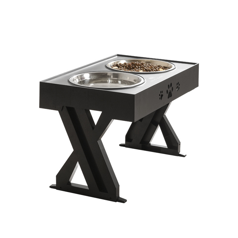 Pet Bowl Dog Bowl Pet Feeder Bowl Stainless Steel Bowl Folding Lifting Table Bowl — image 5