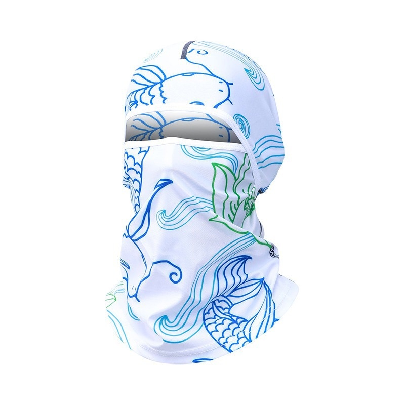 Summer Ice Silk Sun Protection Mask Men's Head Cover Full Face Fishing Sun Protection Scarf — image 18