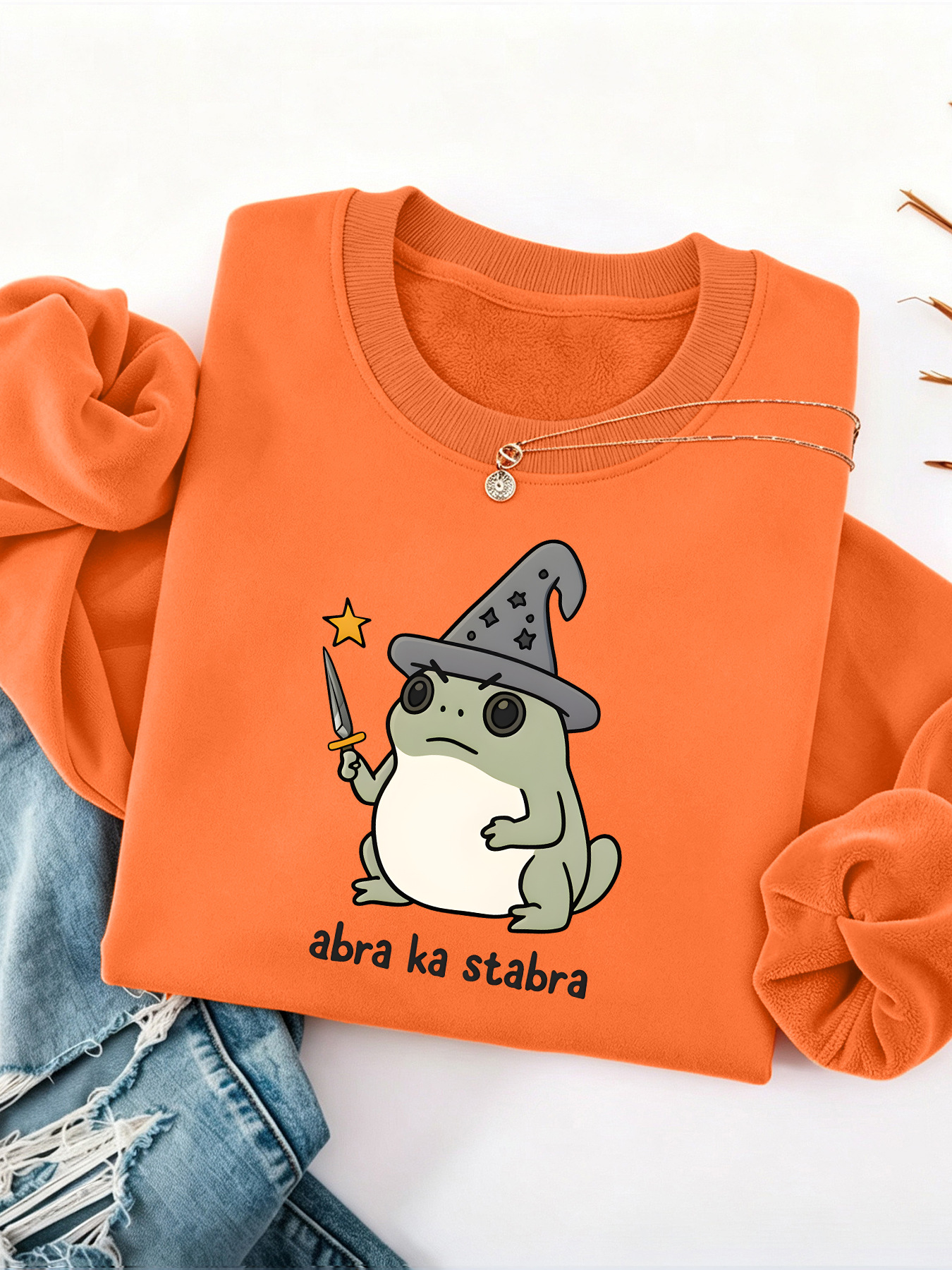 Frog printed fleece hoodie — image 12